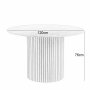 Runt matbord 120 cm i ek med plats f�r 4�5 personer | Ludvig