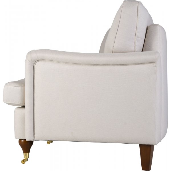 Howardsoffa 3-sits | Sv�ngd design, kallskum & avtagbar kl�dsel | Beige