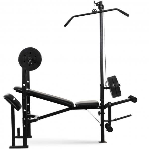 Trningsbnk / Skivstngsset Viking | Lat Tower, skivstng och vikter