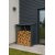 Vedskjul 163x89cm | Galvaniserat stl