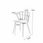 Karmstol | Massivt tr�, gr� finish & klassisk pinnstolsdesign | Lotten 2-pack