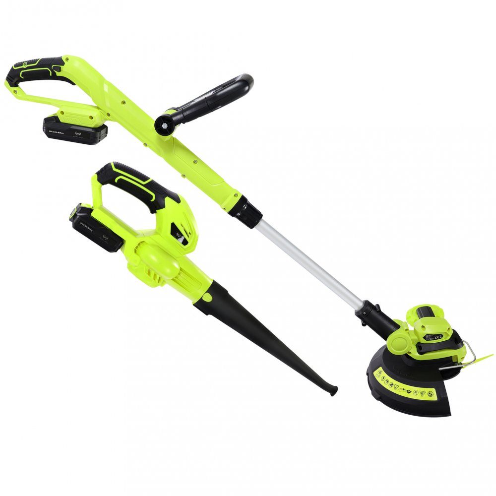 Batteridriven gr&auml;strimmer & l&ouml;vbl&aring;s 20V  Med batteri och laddare  Batteridriven gr&auml;strimmer