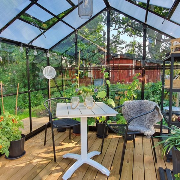 Växthus 12,7m² | 5 års stormgaranti | 4mm säkerhetsglas Växthus 12,7m² | 5 års stormgaranti | 4mm säkerhetsglas
