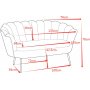 Soffa 2-sits | Sammet, vågformat ryggstöd & mässingsdetaljer | Kingsley Grön Soffa 2-sits | Sammet, vågformat ryggstöd & mässingsdetaljer | Kingsley Grön