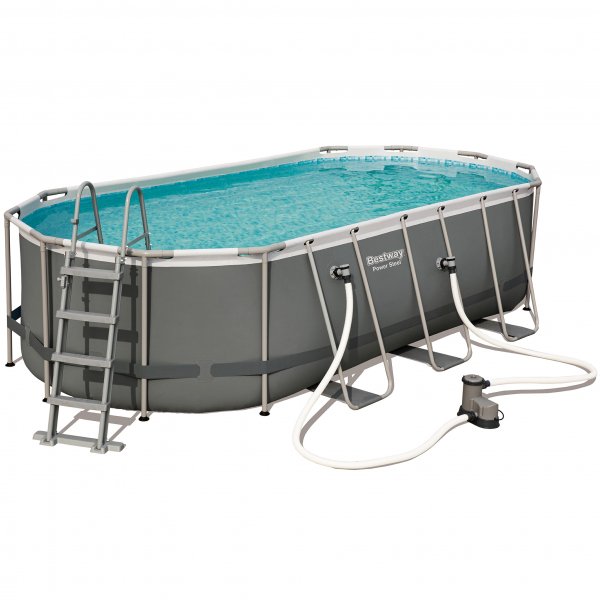 Bestway pool ovan mark 5,5x2,7m - 1,2m djup | Power Steel Oval (56710) Bestway pool ovan mark 5,5x2,7m - 1,2m djup | Power Steel Oval (56710)