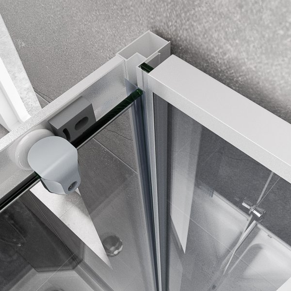 Komplett duschkabin med aluminiumprofiler Komplett duschkabin med aluminiumprofiler