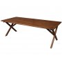 Matbord i brunbetsat tr | 220x100 cm | Oxford