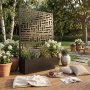 Bloml�da med spalje | 120x180cm | St�l | Svart