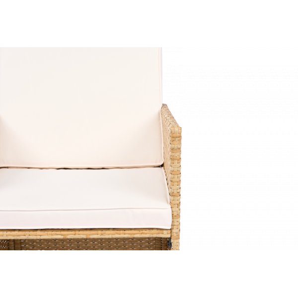 Matgrupp/Utegrupp 10 platser | 6 Stolar & 4 Pallar | Sk�rhamn beige