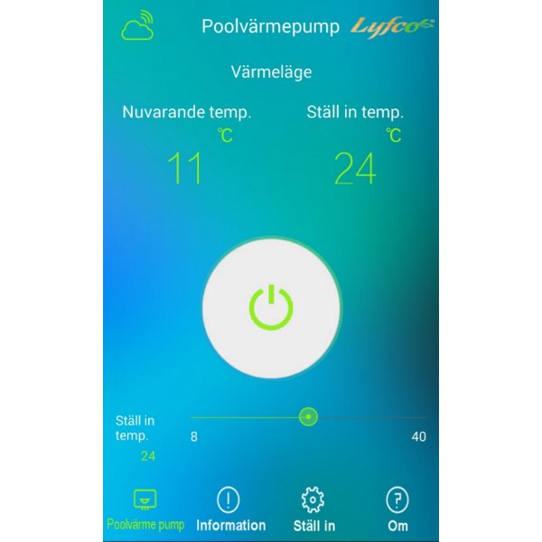 Poolvärmepump 9,3kW WiFi Poolvärmepump 9,3kW WiFi