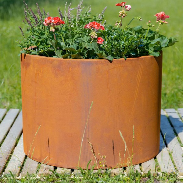 Rund planteringskruka | 3mm cortenst�l