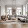 Soffbord 120 cm | Oljad ek, oval design & praktisk hylla | Atlanta