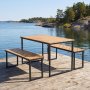 Bord med b�nkar | Utomhusm�belset | Acacia | 4 sittplatser | Lyfco �ja