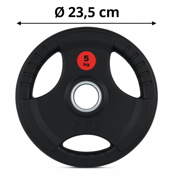 Viktskivor 4x5 kg (totalt 20 kg) | gummikldda 50 mm