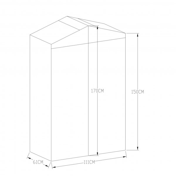 Högt miniväxthus V-tak | 4mm säkerhetsglas | Svart Högt miniväxthus V-tak | 4mm säkerhetsglas | Svart