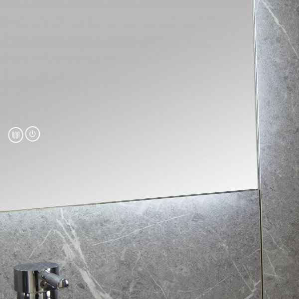 Badrumsspegel 120x120cm | LED-lyse & anti-fog | Rektangulär - FYNDVARA Badrumsspegel 120x120cm | LED-lyse & anti-fog | Rektangulär - FYNDVARA