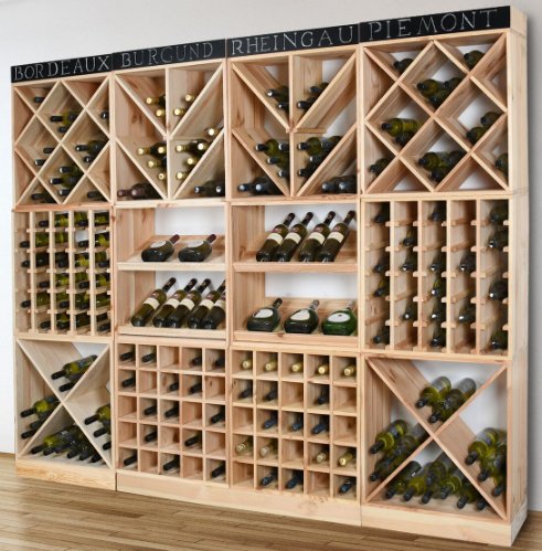 Vinstll i tr fr 25 flaskor | 60x30 cm | Arvino