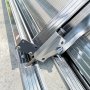 Pooltak 5x10m med sidodrr | Skjutbart - Aluminium