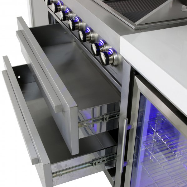 Stor rostfri gasolgrill/utekök | Austin Stor rostfri gasolgrill/utekök | Austin