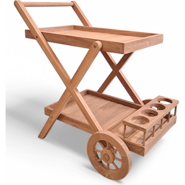 Salt serveringsvagn i teak - Barvagn i teak