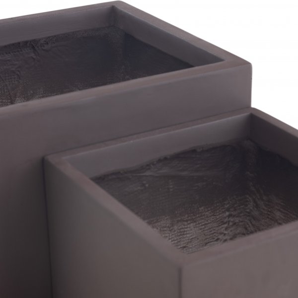 Fiberarmerade utomhuskrukor - Mörkbruna - 2-pack Fiberarmerade utomhuskrukor - Mörkbruna - 2-pack
