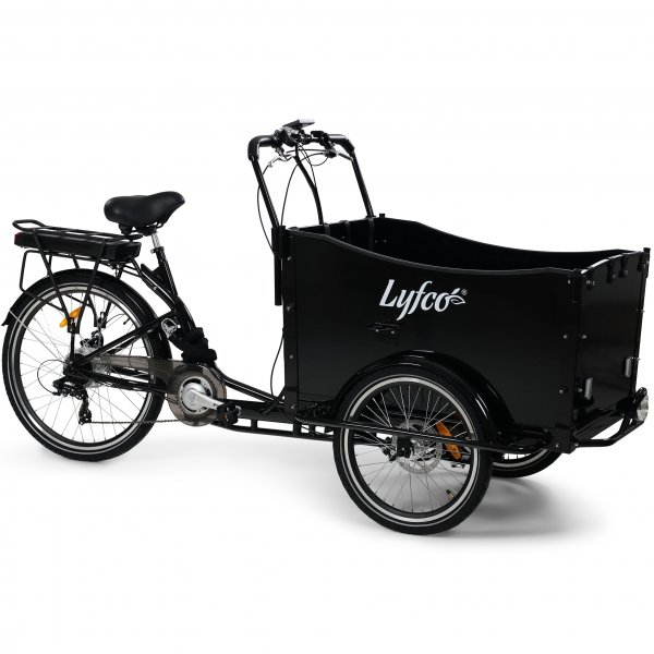 El-l�dcykel - 17Ah batteri - Svart tr�l�da