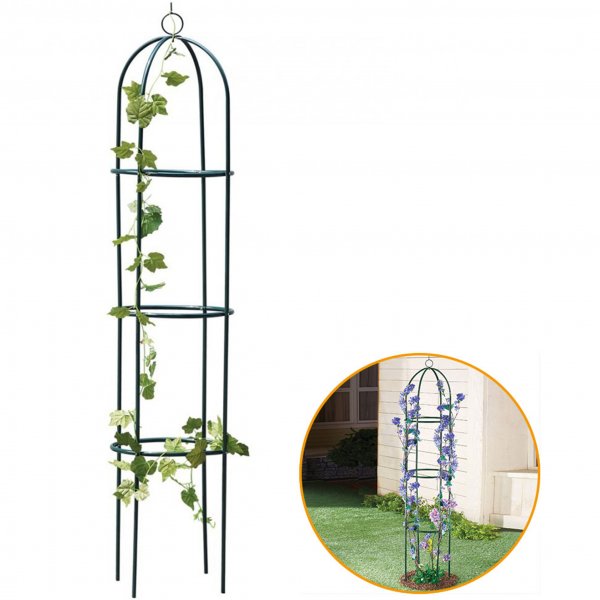 Rosenb�ge / v�xtst�d till tr�dg�rden | Pulverlackerad metall | Gr�n