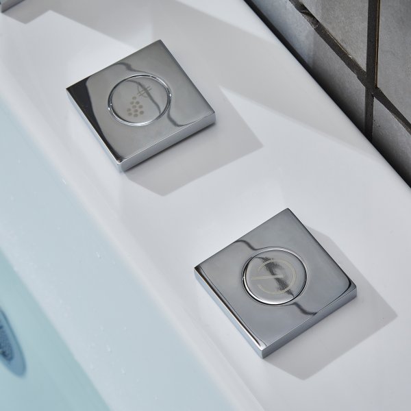 Bubbelbadkar med glasfront & underhållsvärmare 170x80cm | BK-020 Bubbelbadkar med glasfront & underhållsvärmare 170x80cm | BK-020