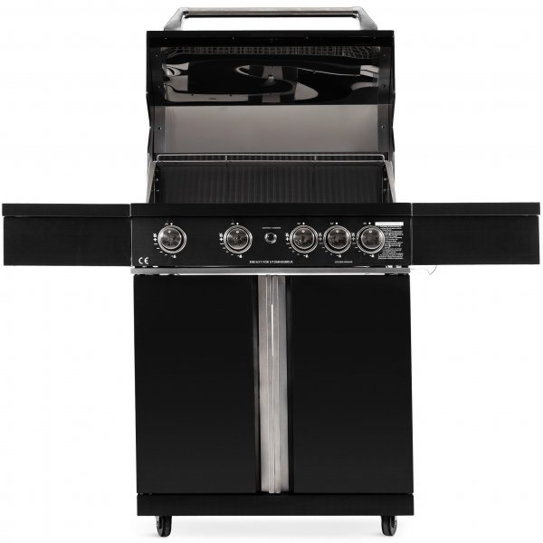 Rostfri gasolgrill med varmluftsfunktion | Malibu/Nashville Blackline Rostfri gasolgrill med varmluftsfunktion | Malibu/Nashville Blackline