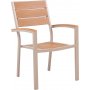 Las Vegas karmstol fr utohus - Beige / Ek noonwood