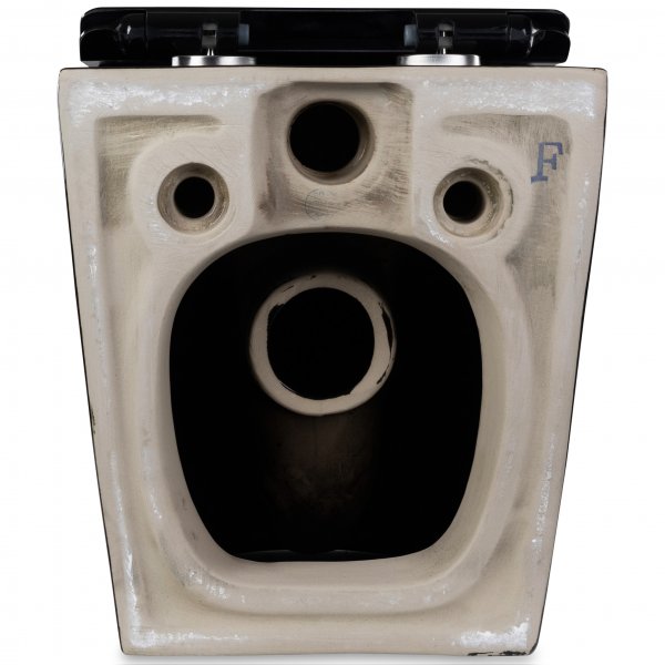 Vägghängd toalett inkl. Dold cistern | Svart | Toalettpaket Vägghängd toalett inkl. Dold cistern | Svart | Toalettpaket