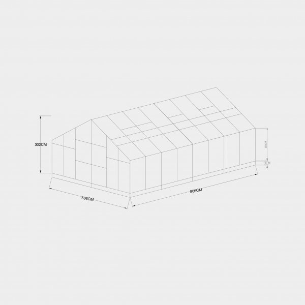 Extra brett premium glasvxthus 41m | Stormgaranti och skerhetsglas