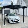 Carport 15,1m | Extra hg | Aluminiumstomme & kanalplasttak