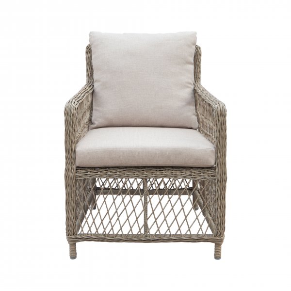 Loungegrupp i naturf�rgad Rotting | Soffa, F�t�ljer & Bord i Aluminium | Vexa