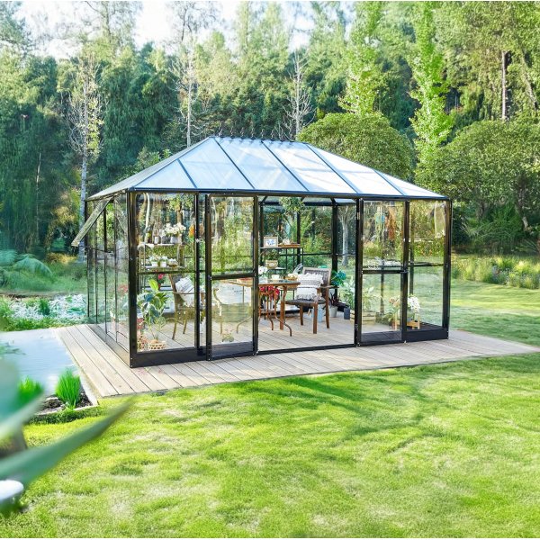 Gazebo 12 m² | 4 mm säkerhetsglas | Hållbar och stilren konstruktion Gazebo 12 m² | 4 mm säkerhetsglas | Hållbar och stilren konstruktion