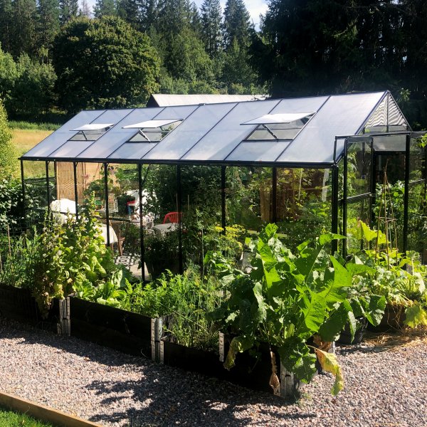 Växthus 12,7m² | 5 års stormgaranti | 4mm säkerhetsglas Växthus 12,7m² | 5 års stormgaranti | 4mm säkerhetsglas