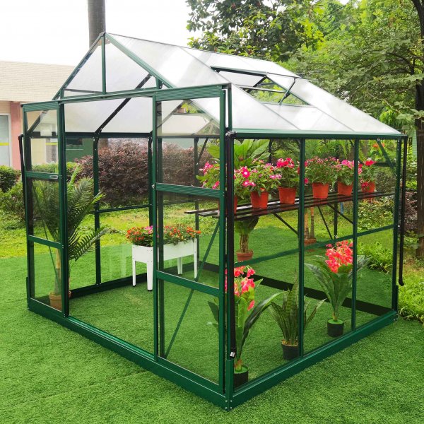 Glasväxthus 4,9m² | 4mm säkerhetsglas | 5 års stormgaranti Glasväxthus 4,9m² | 4mm säkerhetsglas | 5 års stormgaranti
