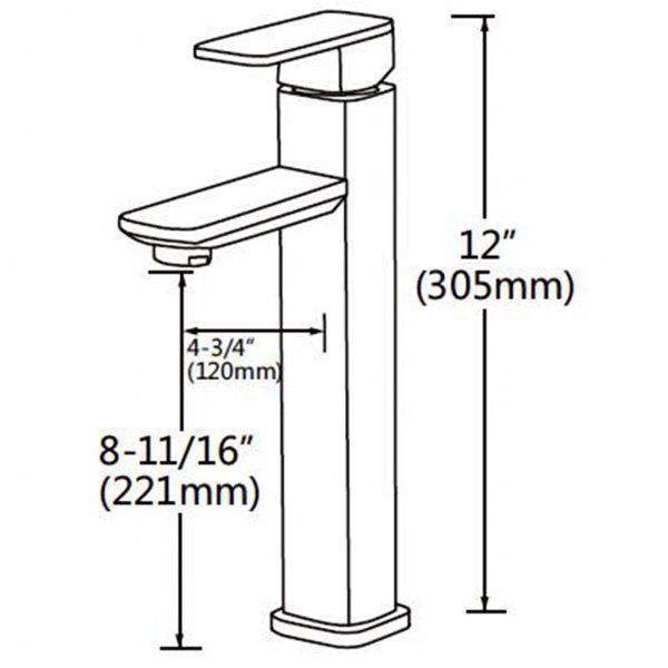 Tvättställsblandare badrum | Högblankt rostfritt stål Tvättställsblandare badrum | Högblankt rostfritt stål