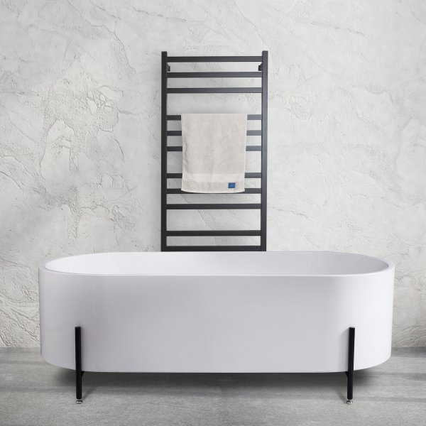 Badkar med ben 170cm | Helgjutet i akryl | Runda kanter