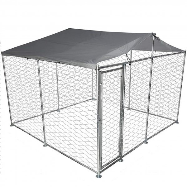 Hundgård 16m² | Galvaniserat stål | Vattentätt & UV-skyddande tak Hundgård 16m² | Galvaniserat stål | Vattentätt & UV-skyddande tak