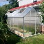 Klassiskt växthus i aluminium 5,9 m² | UV-skyddad kanalplast & bas ingår Klassiskt växthus i aluminium 5,9 m² | UV-skyddad kanalplast & bas ingår