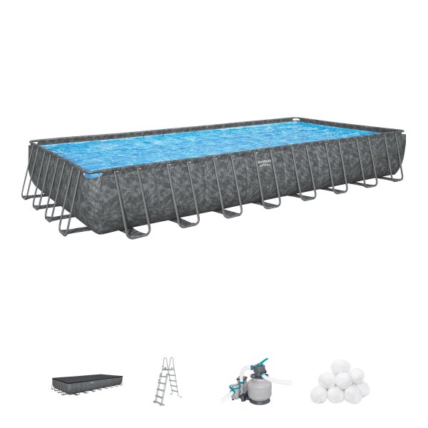 Bestway pool ovan mark 9,6x4,9m – 132cm djup | Power Steel APX 365™ (56623) Bestway pool ovan mark 9,6x4,9m – 132cm djup | Power Steel APX 365™ (56623)