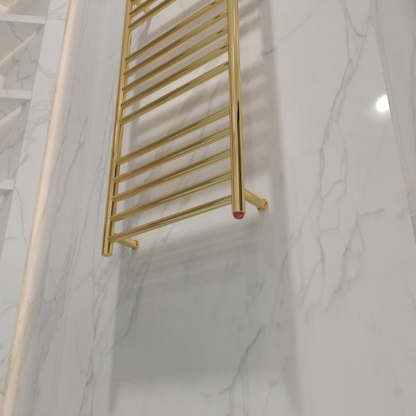 Elektrisk handdukstork 52x110x12cm | Mässing Elektrisk handdukstork 52x110x12cm | Mässing