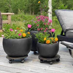 Fiberarmerade utekrukor | 3-pack | Granitsvart Fiberarmerade utekrukor | 3-pack | Granitsvart