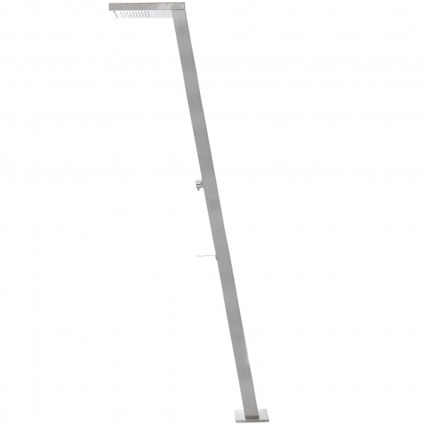 Utedusch med toppdusch & regndusch | Borstat rostfritt stål Utedusch med toppdusch & regndusch | Borstat rostfritt stål