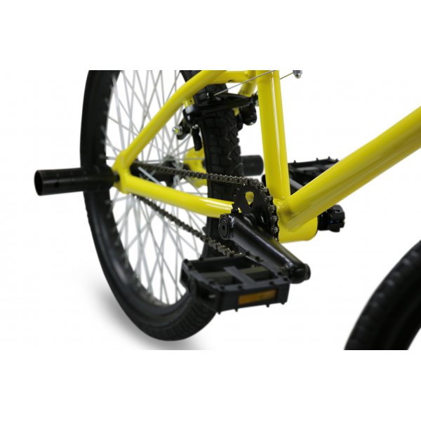 Freestyle BMX Thunder - 360� gyro med pegs | Gul