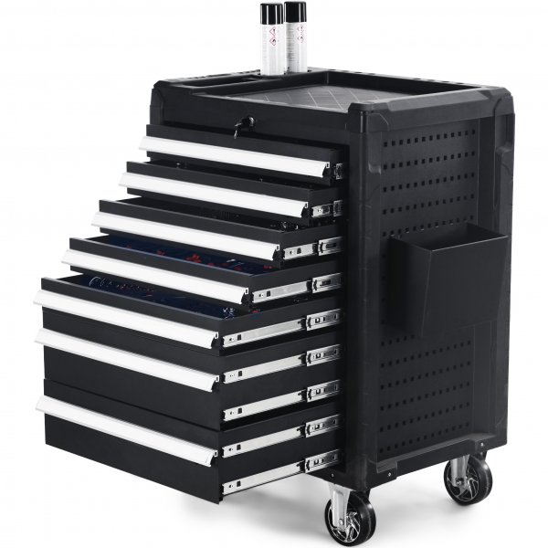 Verktygsvagn med sju ldor