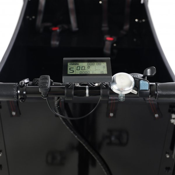 El-lådcykel - 17Ah batteri - Extra stor trälåda El-lådcykel - 17Ah batteri - Extra stor trälåda