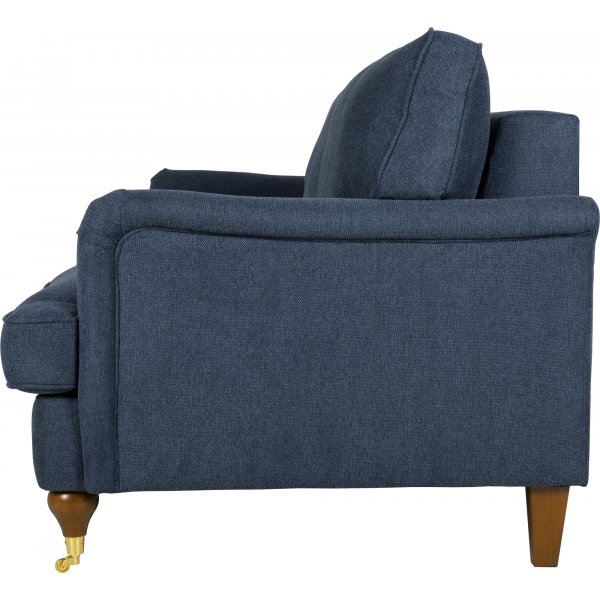 Howardsoffa 2-sits | Kallskum, avtagbara dynor & björkstomme | Watford Deluxe Mörkblå Howardsoffa 2-sits | Kallskum, avtagbara dynor & björkstomme | Watford Deluxe Mörkblå