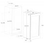 Integrerad vinkyl 60 flaskor | Push-to-Open | Extra tystg�ende | LED-belysning
